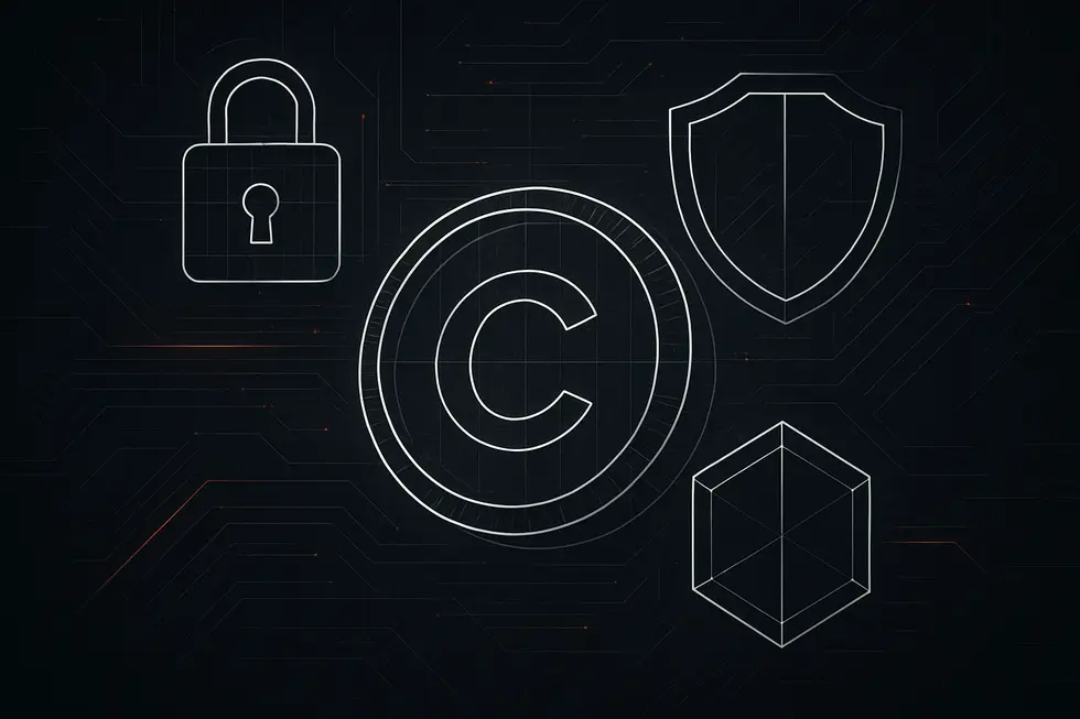 Digital wireframe illustration ng coins tulad ng Bitcoin at Ethereum.