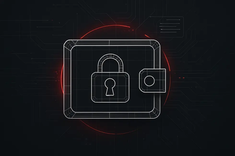 Mga digital na barya na nakapatong sa schematic grid ng blockchain.