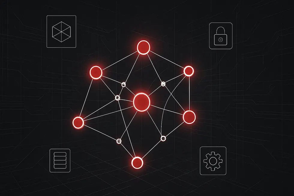Larawan ng isang digital ledger na kumakatawan sa pundasyon ng blockchain.