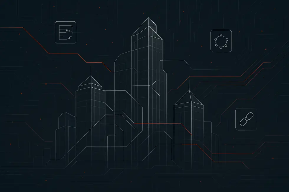 Digital na dokumento na kumakatawan sa smartcontract sa blockchain.