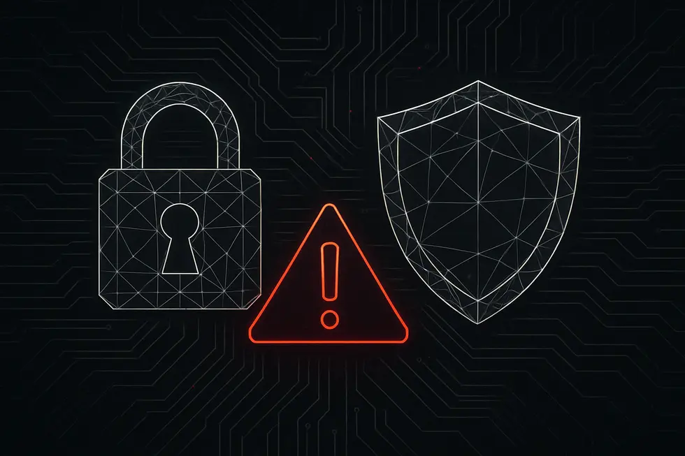 Konseptong imahe ng digital crypto wallet na may susi at lock.