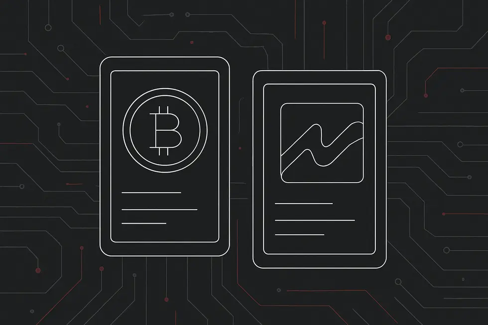 Diagram na nagpapakita ng kaibahan ng fungible at non-fungible tokens.